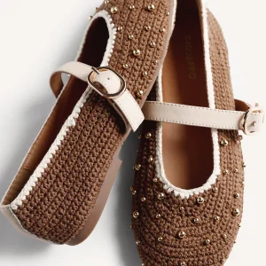 BAILARINAS PIEL, CROCHET Y CUENTAS MANYONI.GIOSEPPO