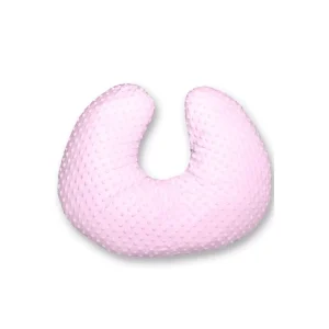 Almohada de lactancia de topitos rosa