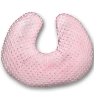 Almohada de lactancia de topitos rosa maquillaje