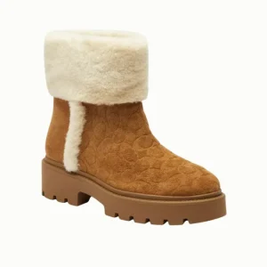 Botín Coach Chunky Sherpa Bootie Cafe