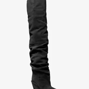 Botas Michael Kors Noemie OTK Heeled Boot Negro