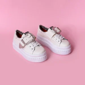 HEBILLA ZAPATILLA MUJER BLANCA