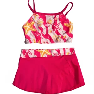 Vestido de baño de dos piezas con faldita para niña
