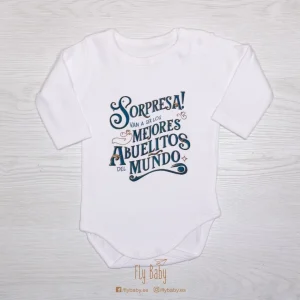 Body para Bebé Personalizado | Sorpresa, Van a ser los mejores abuelitos del mundo