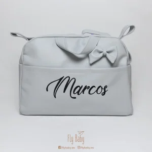 Bolso maternidad lazo GRIS
