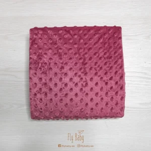 Manta para bebé de topitos CEREZA