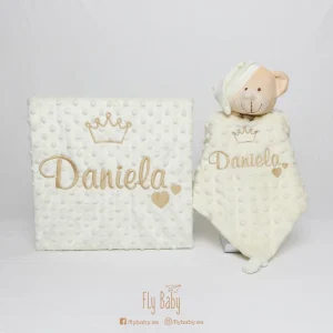 Manta + Dou dou personalizado con nombre