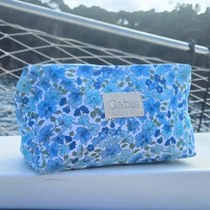 Neceser flores azules